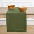 Solino Home Linen Olive Table Runner 144 Inches Long by SolinoHome