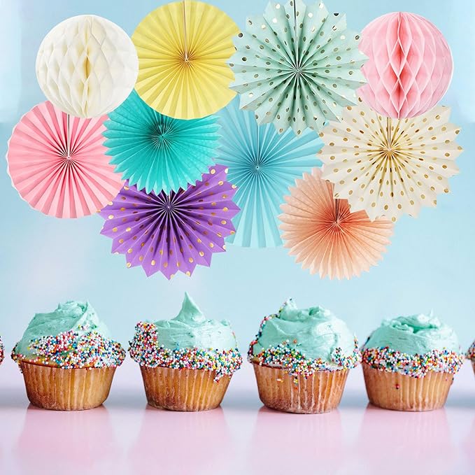 Pastel Rainbow Pink Purple Yellow Peach Party-Decorations - Image 4