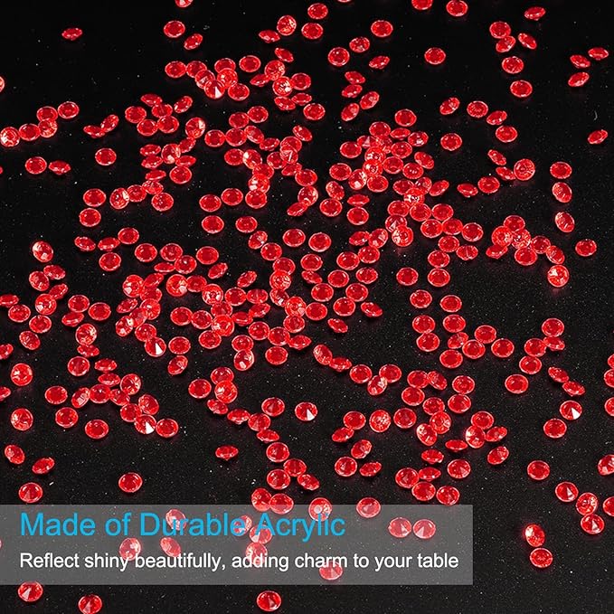 PATIKIL 10000 Pcs Wedding Table Scatter Confetti Crystals 4.5mm Acrylic - Image 3