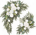 Wedding Sign Faux Flower Swag for Ceremony Party Reception Entrance Floral by Muhanjia