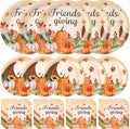 Friendsgiving Plates and Napkins Sets by CheeryLand