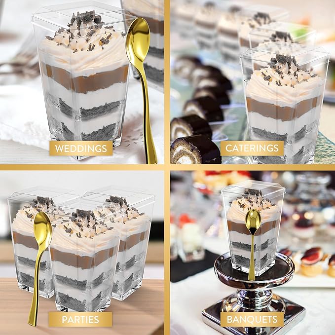 100 Pack 3 oz Mini Dessert Cups - Image 5