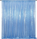 Poise3EHome Blue Sequin Backdrop, 10FT x 10FT Sequin Photography Backdrop by Poise3EHome