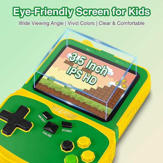 Kids Handheld Video Game Player, 220 Preloaded Classic Games, Portable Plug & - Image 3