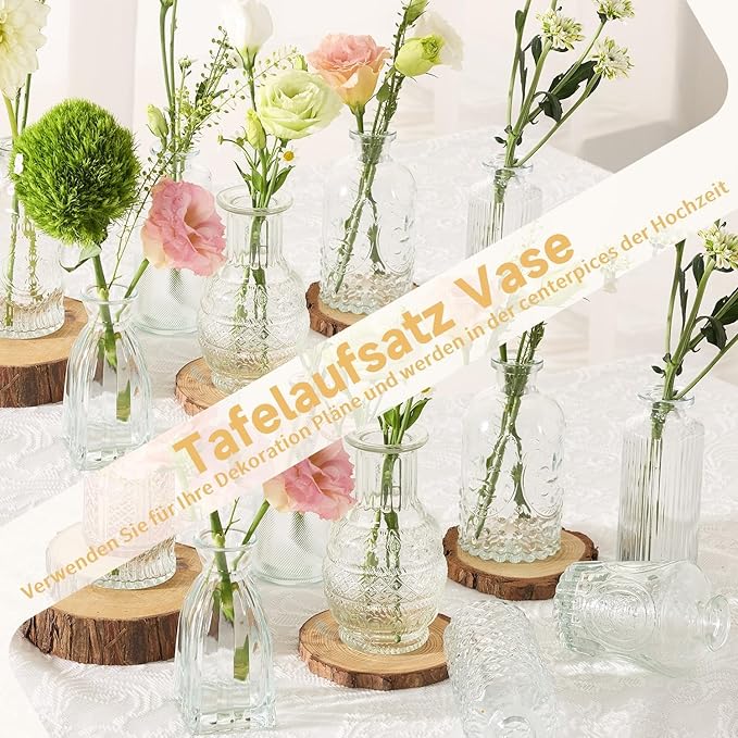 Mini Bud Vases As Wedding Centerpieces - Image 7