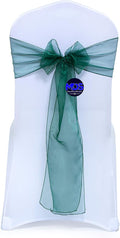 MDS Pack of 100 PCS Organza Chair Sashes Wider Dining Chair Bows Ribbon Tie Back by MDS