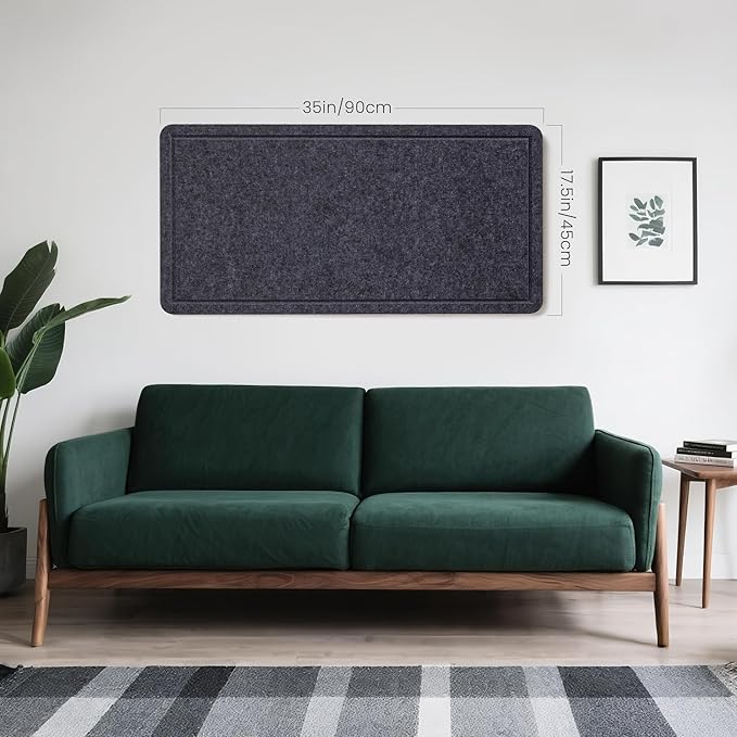 Bulletin Board, 35 x 17 1/2 inches Felt Board - Image 6