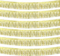6 Pack 10 Feet Foil Fringe Garland Metallic Tinsel Streamers Banner Wall by Clayghsen
