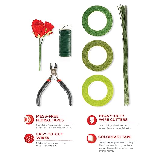 XFasten Floral Arrangement Kit; Flower Arrangements Supplies Included: Green - Image 3