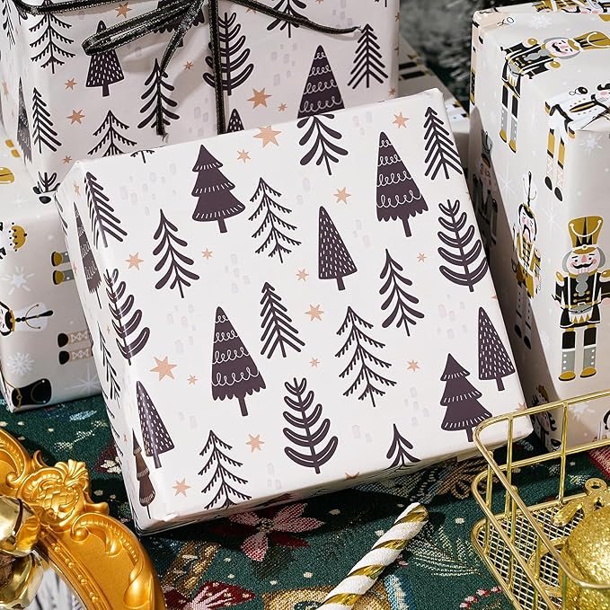 Ulmasinn Reversible Christmas Wrapping Paper Roll - Image 5