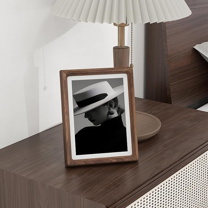 6x8 Frame USA-Sourced Natural Walnut Wood Solid Wood Photo Frame Handcrafted - Image 4