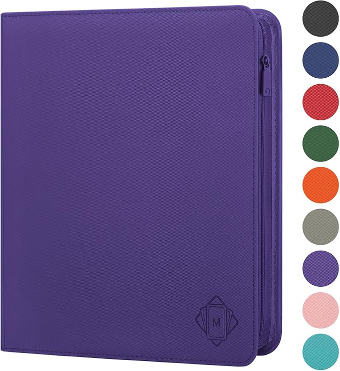 Premium Card Binder 12 Pocket for 720 Pockets Trading Card Binder, PU Zipper - Image 2