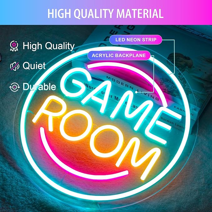 Gamer Neon Sign for Gamer Room Decor, Dimmable Gamer Room Neon Signs for Wall - Image 7
