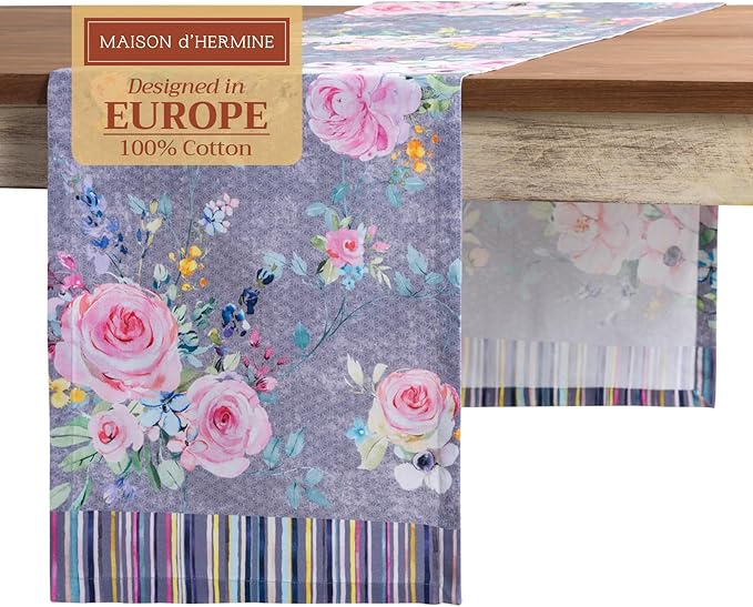 Maison d' Hermine Table Runner 100% Cotton Single Layer Table Runners 72 inches by MaisondHermine