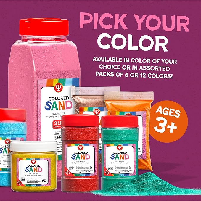 Hygloss Colored Sand for Crafts - 15 lb Bottle - Image 3