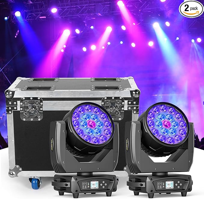 2PCS 19x10W Moving Head Light by XELLETYE