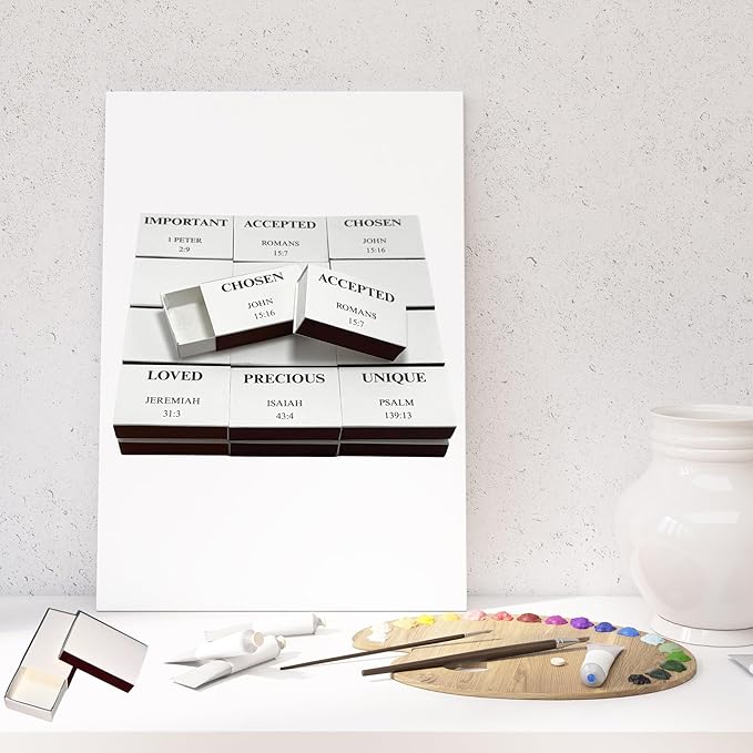 60pcs Blank Match Boxes, 2.25x1.42x0.59in Bulk Christian Bible Matchboxes DIY - Image 7