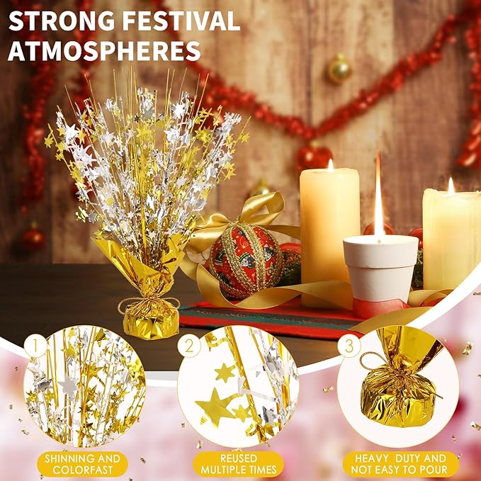 6 Pack Star Table Centerpieces for Party, Birthday Table Decorations for Kids - Image 3