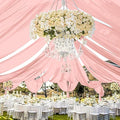 fani 6 Panels Dusty Rose Wedding Ceiling Drapes 5ftx30ft Ceiling Drapes Chiffon by fani