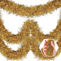 50 Feet Christmas Foil Fringe Banner Metallic Tassle Garland Metallic Backdrop by Ferwzsr