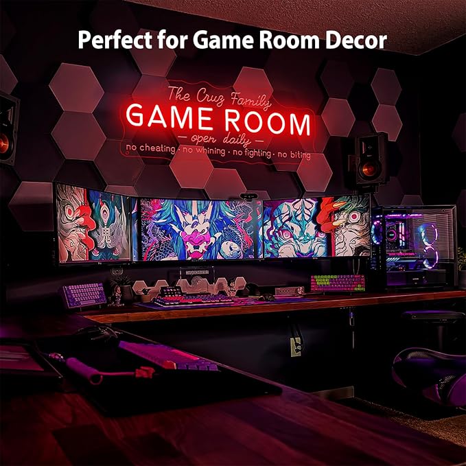 Custom Game Room Neon Sign for Wall Decor, Personalized LED Neon Name Signs - Image 4