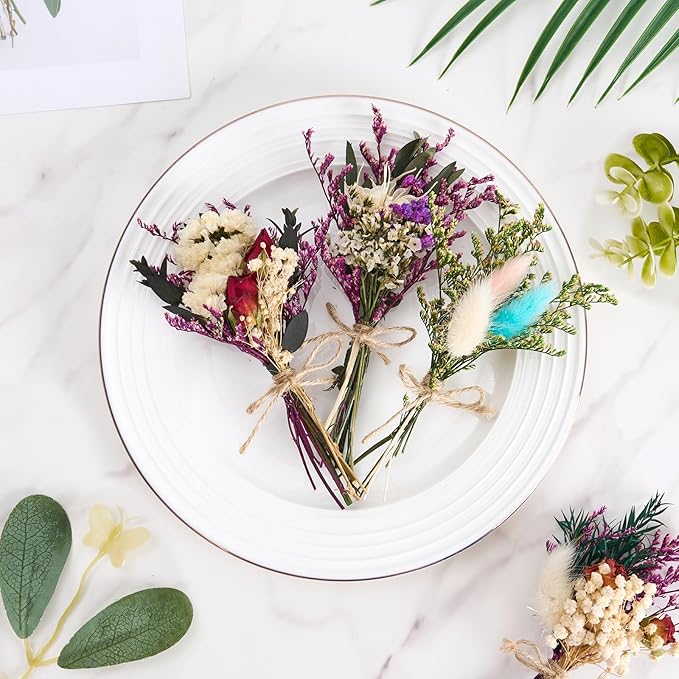 12/24 PCS Charming Dried Flowers Bouquet - Image 5