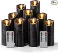 Hausware Set of 9 Flameless Candles Battery Operated LED Real Wax Flickering by Hausware+Candles