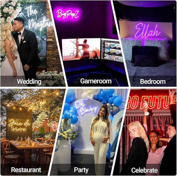 Custom Neon Signs, Large Custom Led Neon Name Sign - Image 4