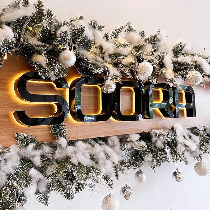 Custom Led Business Backlit Signage, Customizable 3d Laser Cut Metal Business by REBRANNEONSIGNMIRRORWHITLIGHT
