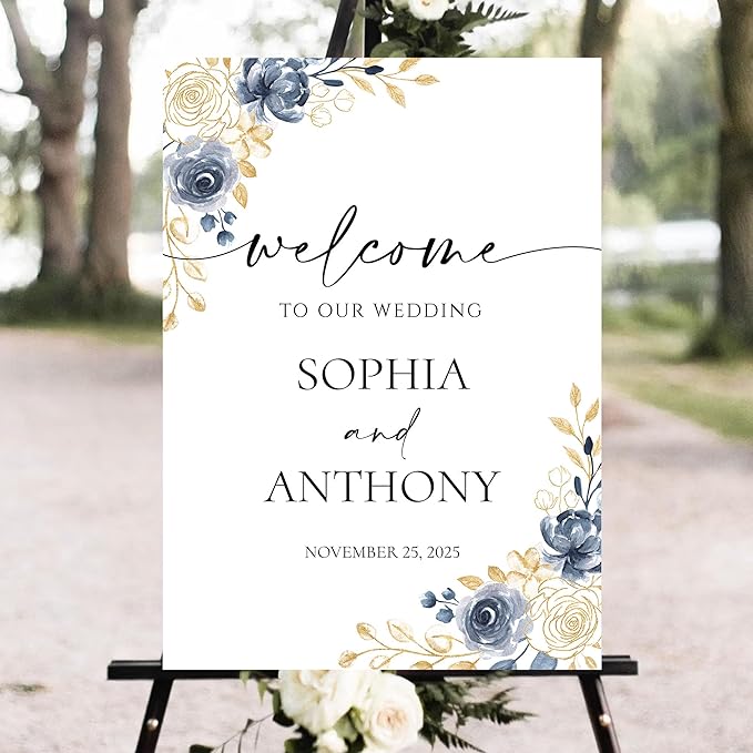 Personalized Wedding Welcome Sign, Welcome To Our Wedding, 18 inches x 12 inches - Image 2