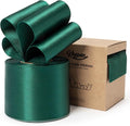 Green Satin Ribbon Double-Faced Wired Ribbons by Keypan