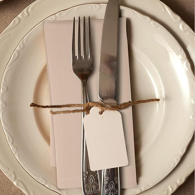 Urban Villa Dinner Napkins Solid Taupe Color Cloth Napkins Oversized 20x20 - Image 6