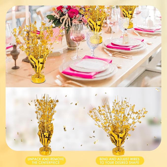6 Pack Star Table Centerpieces for Party, Birthday Table Decorations for Kids - Image 2