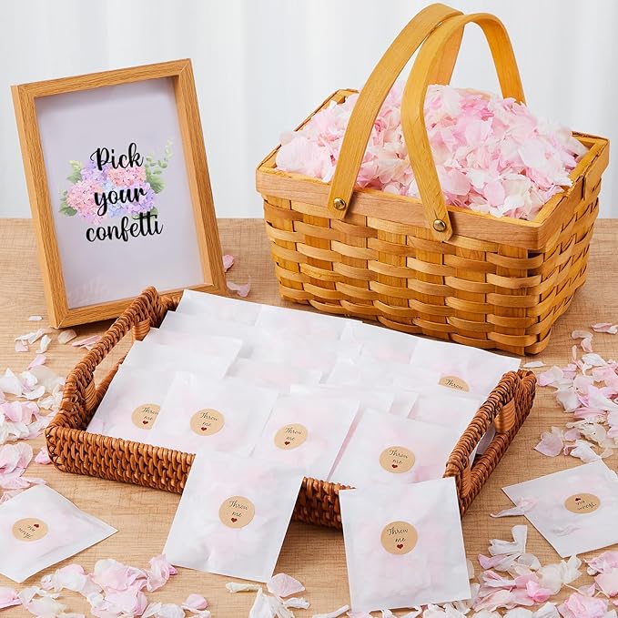 Biodegradable Confetti, Dried Hydrangea Flower Petals by Wavwavw
