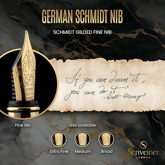 Scriveiner Black Lacquer Fountain Pen - Image 5
