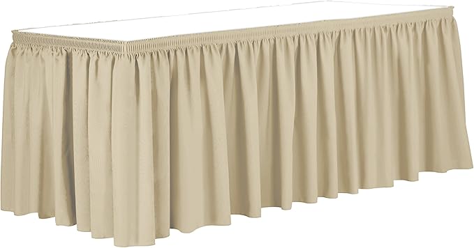 Ultimate Textile Pleat Polyester Fabric Table Skirt by UltimateTextile