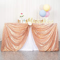 ShinyBeauty Square Tablecloth 72x72-Inch Sequin Tablecloth Overlay Rose Gold by ShinyBeauty