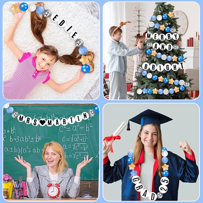 Giant Friendship Bracelet Garland Kit, DIY Birthday Banner - Image 4