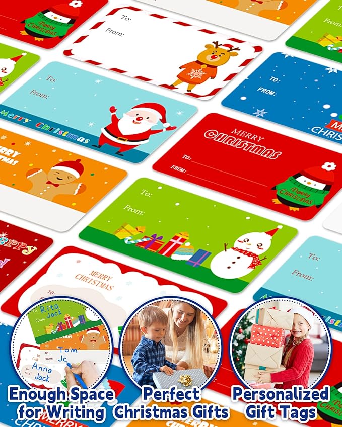 Greingways 500 Christmas Name Tags Stickers - Image 4