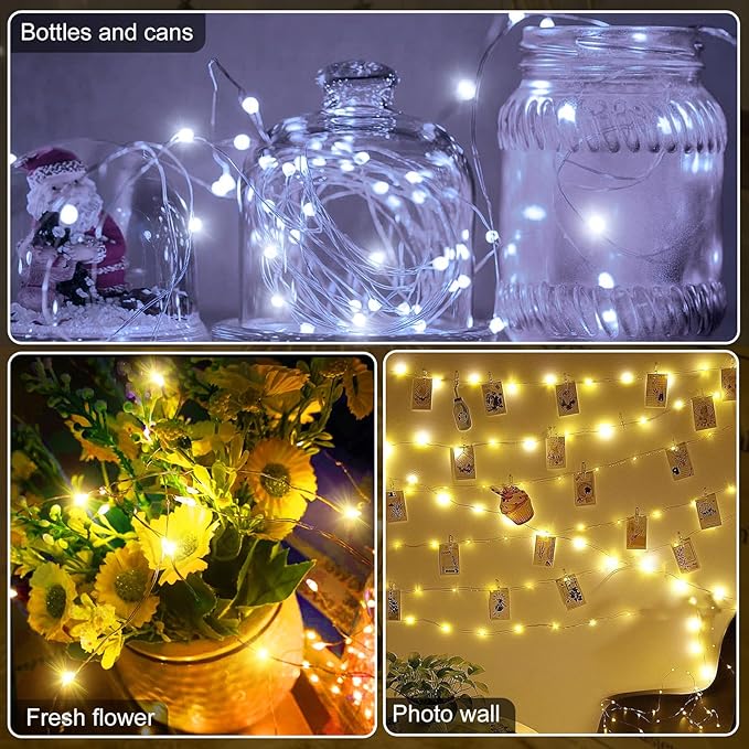Aogist 12 Pack Fairy Lights 3 Modes 7ft 20 LED Waterproof, Battery Operated - Image 5