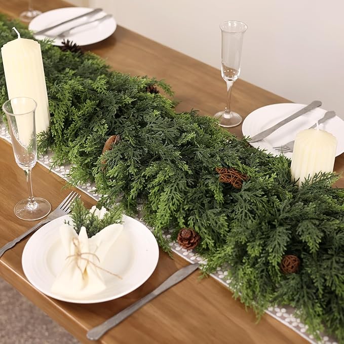 6FT Real Touch Cedar Garland - Image 3