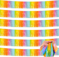 6 Pack 10 Feet Rainbow Foil Fringe Garland Metallic Tinsel Streamers Banner by Ferwzsr