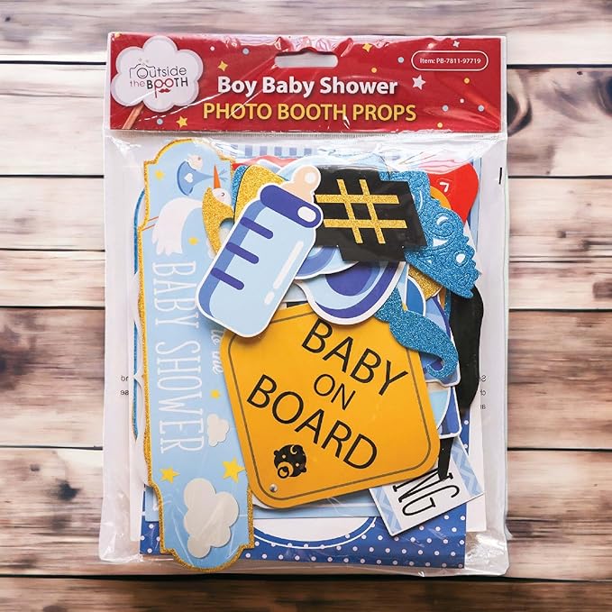 Boy Baby Shower Photo Booth Props - Image 9