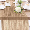 1-Pack Khaki Cheesecloth Table Runners – 10FT Boho Rustic Gauze Fabric Cheese by Unknown