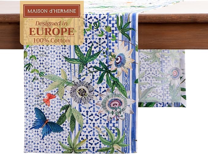 Maison d' Hermine Table Runner 100% Cotton Single Layer Table Runners 108 by MaisondHermine