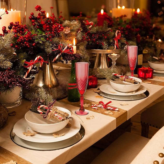 Plastic Champagne Flutes, for Christmas Weddings Christmas Bachelor Parties - Image 4