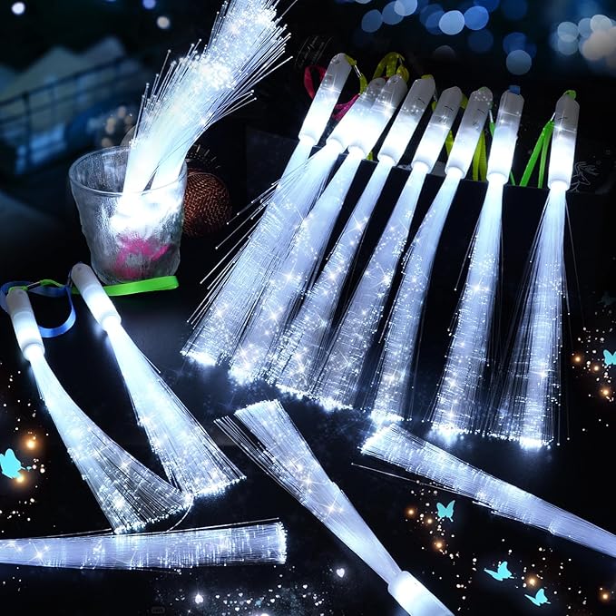 76 PCS White Fiber Optic Sticks, LED Fiber Wands, Fiber Optic Wand - Image 3