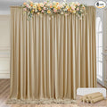 30×12 ft Wrinkle Free Beige Backdrop Curtain by ENJOYYOURPARTY