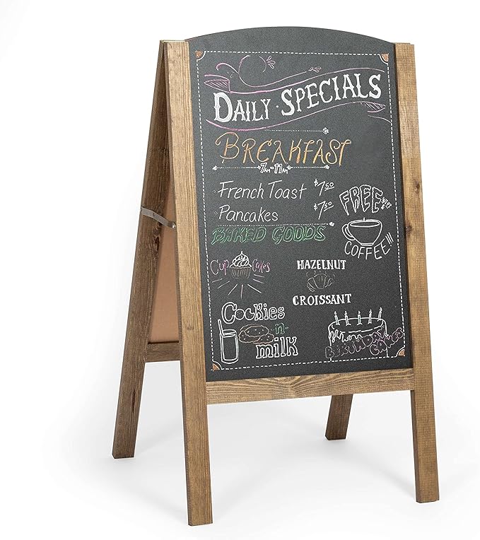 Ilyapa A-Frame Chalkboard Sidewalk Sign by Ilyapa