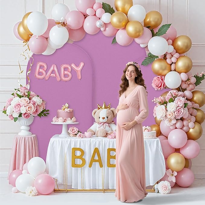 Wedding Arch Covers Arch Backdrop Cover Arch Stand Covers 7.2FT 6FT Set of 2 - Image 3